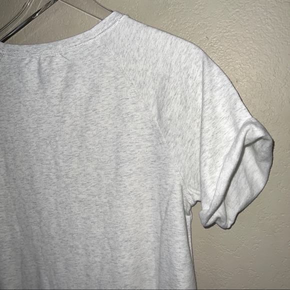 NWT Goodthreads Roll Sleeve Sweatshirt Dress Light Grey Womens Size Small S - Picture 8 of 12